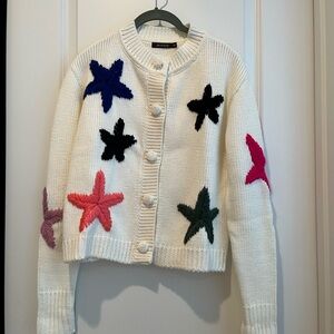 Star embroidered cardigan -size XS